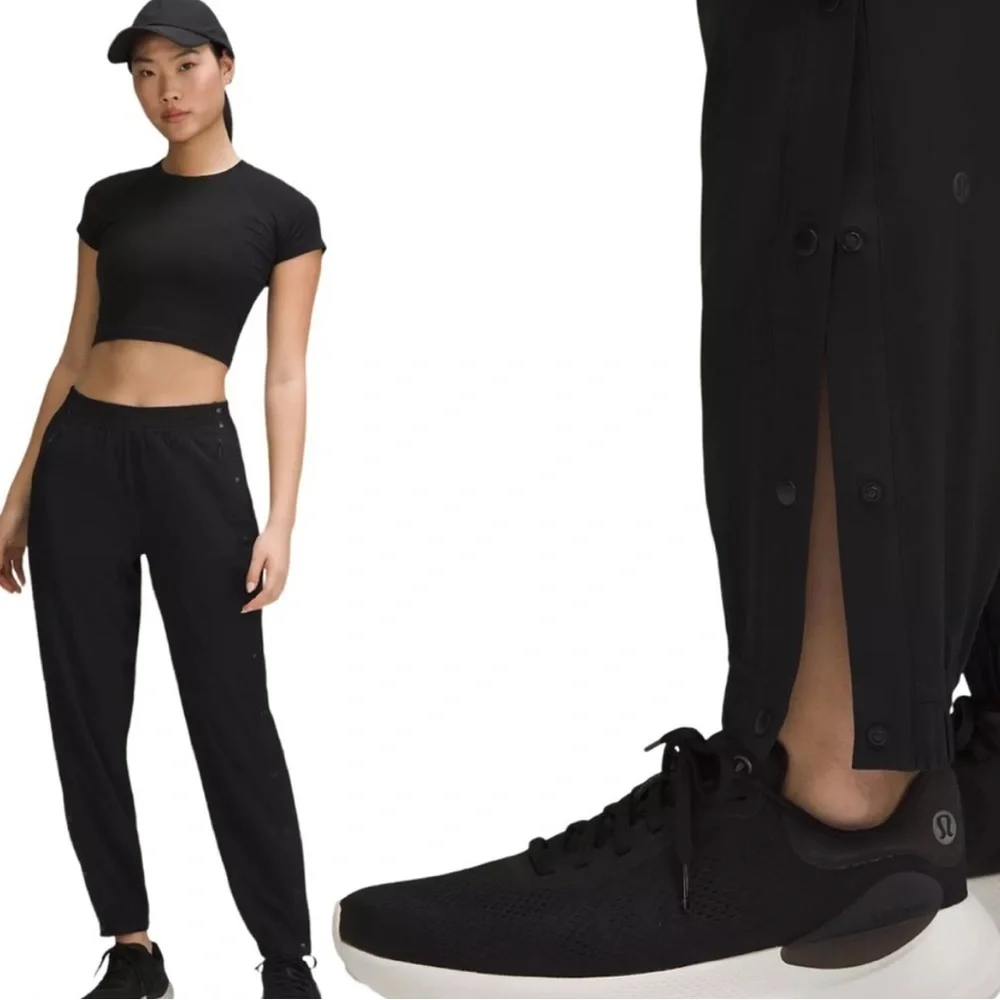 Lululemon Tear-Away Mid-Rise Track Pants Black Size 12